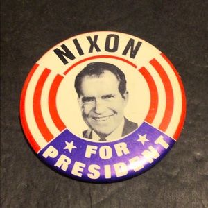 Vintage 1960’s NOS Richard Nixon Political Button